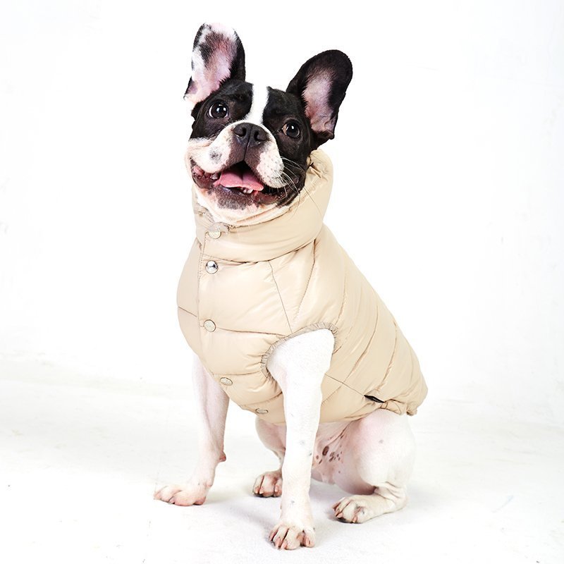 Puppy Angel Love Faux Down Padding Vest (regular snap) White - Posh Dogs